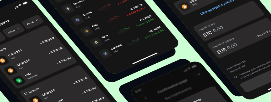 Crypto app project preview